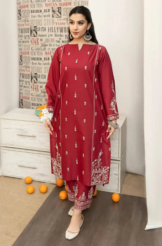 3-Piece Ready to Wear Embroidered Pakistani Lawn Dress