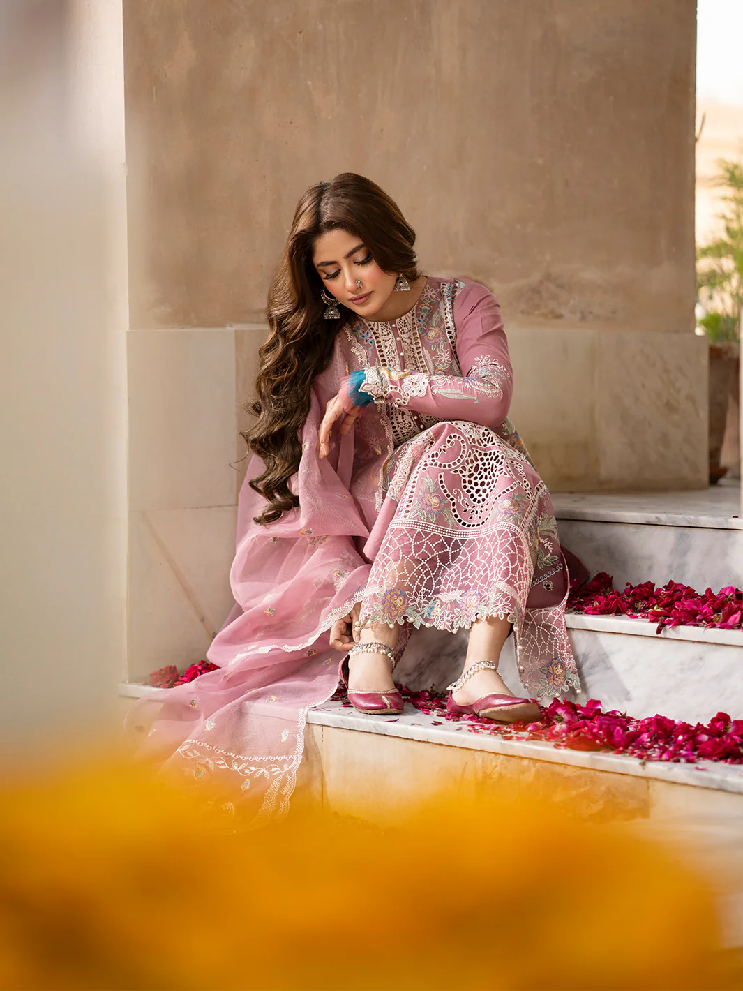 Luxury Lawn Embroidered 3 PC Stitched Suit