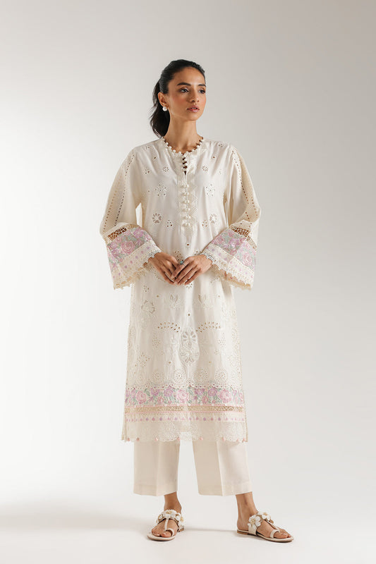 2-Piece Embroidered Lelan Suit