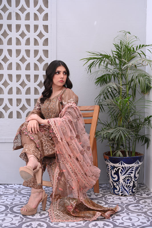 3-Piece Designer Heavily Embroidered Set