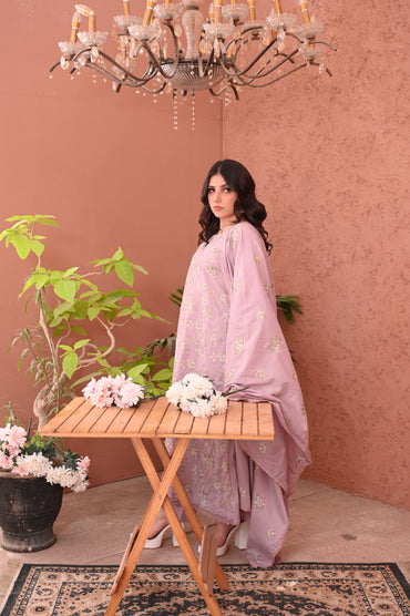 Embroidered 3-Piece Elegance Suit