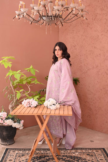 Embroidered 3-Piece Elegance Suit