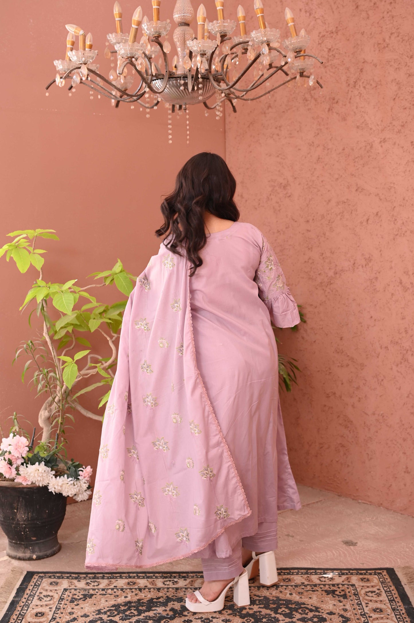 Embroidered 3-Piece Elegance Suit