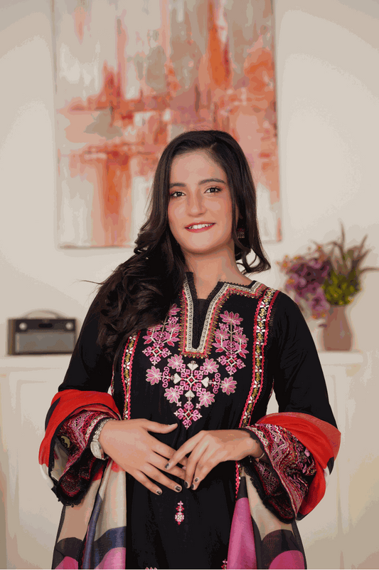 3-Piece Lawn Embroidered Suit
