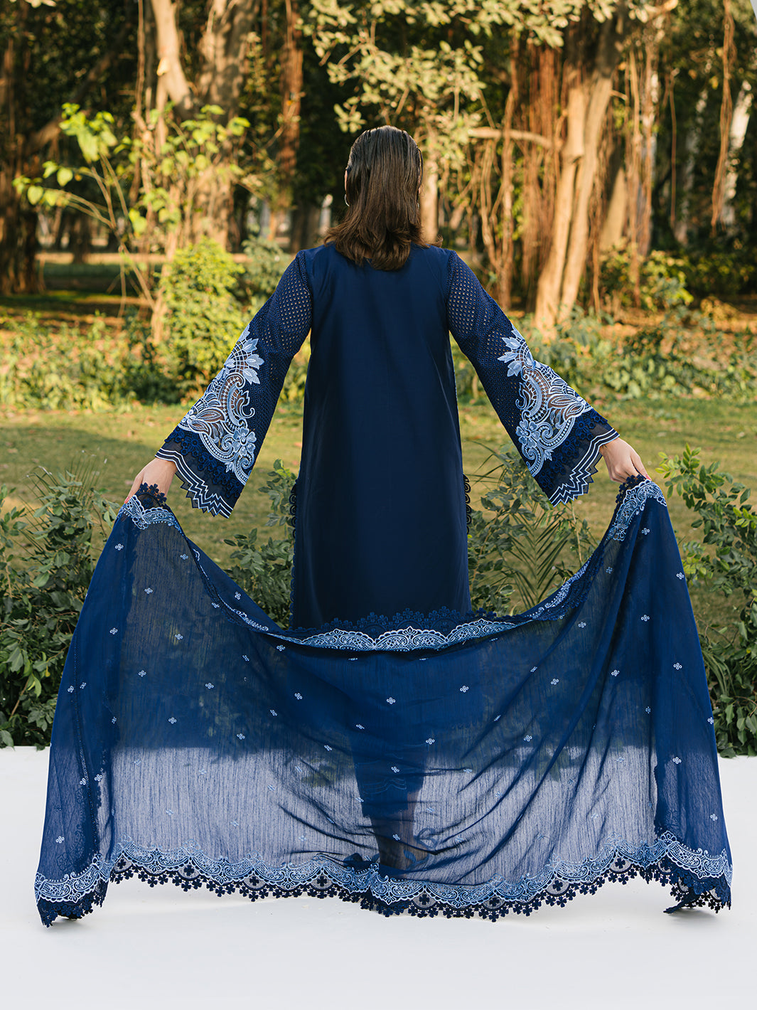 03-Piece Embroidered Lawn Pret Suit