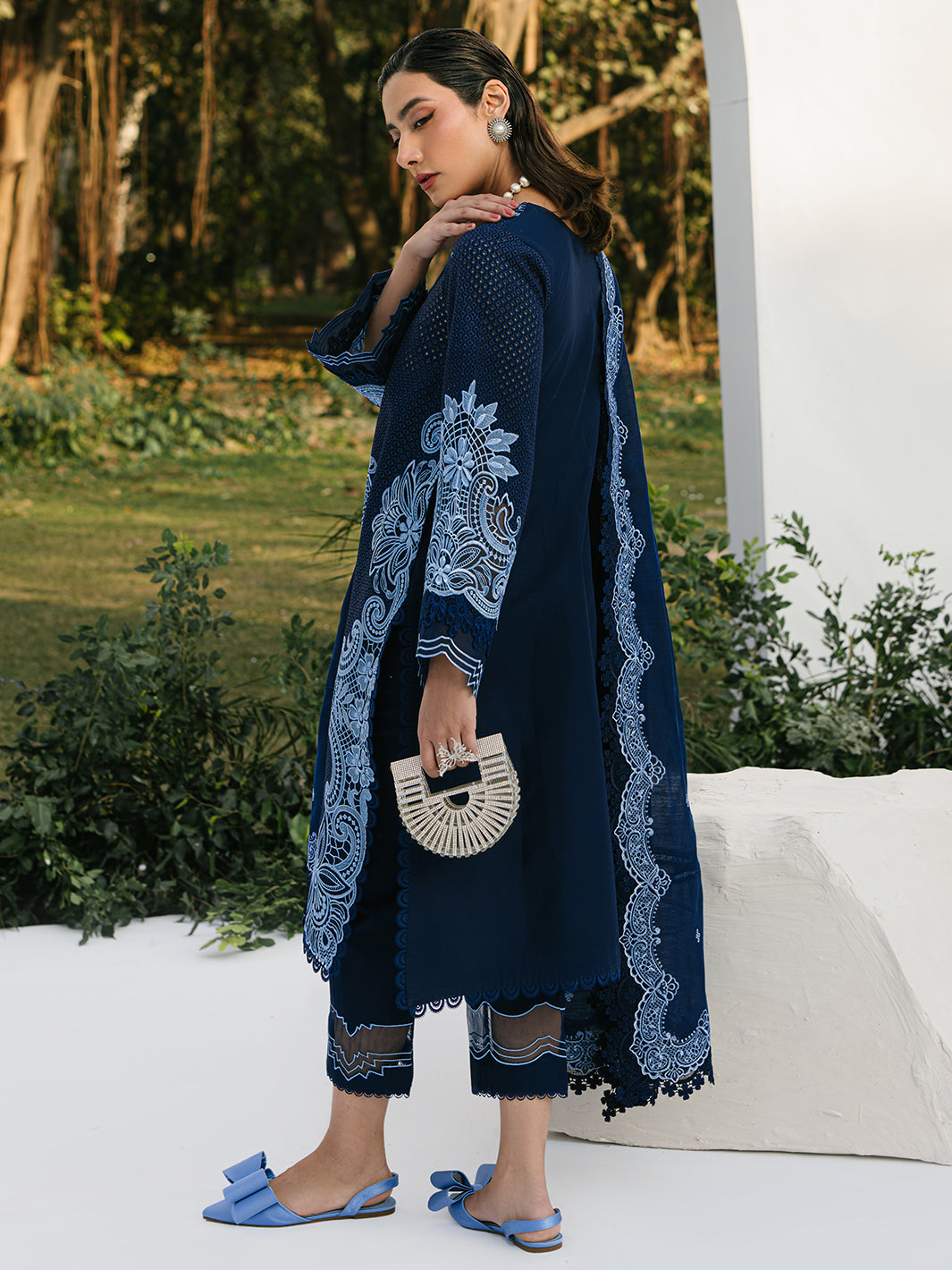 03-Piece Embroidered Lawn Pret Suit