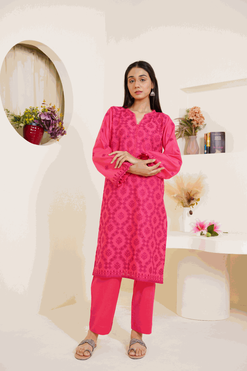 Lawn Embroidered 03-Piece  Suit  Ready To Wear