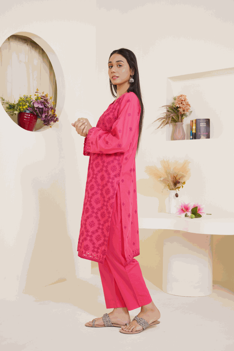 Lawn Embroidered 03-Piece  Suit  Ready To Wear