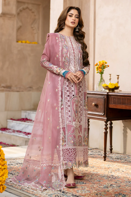 Luxury Lawn Embroidered 3 PC Stitched Suit